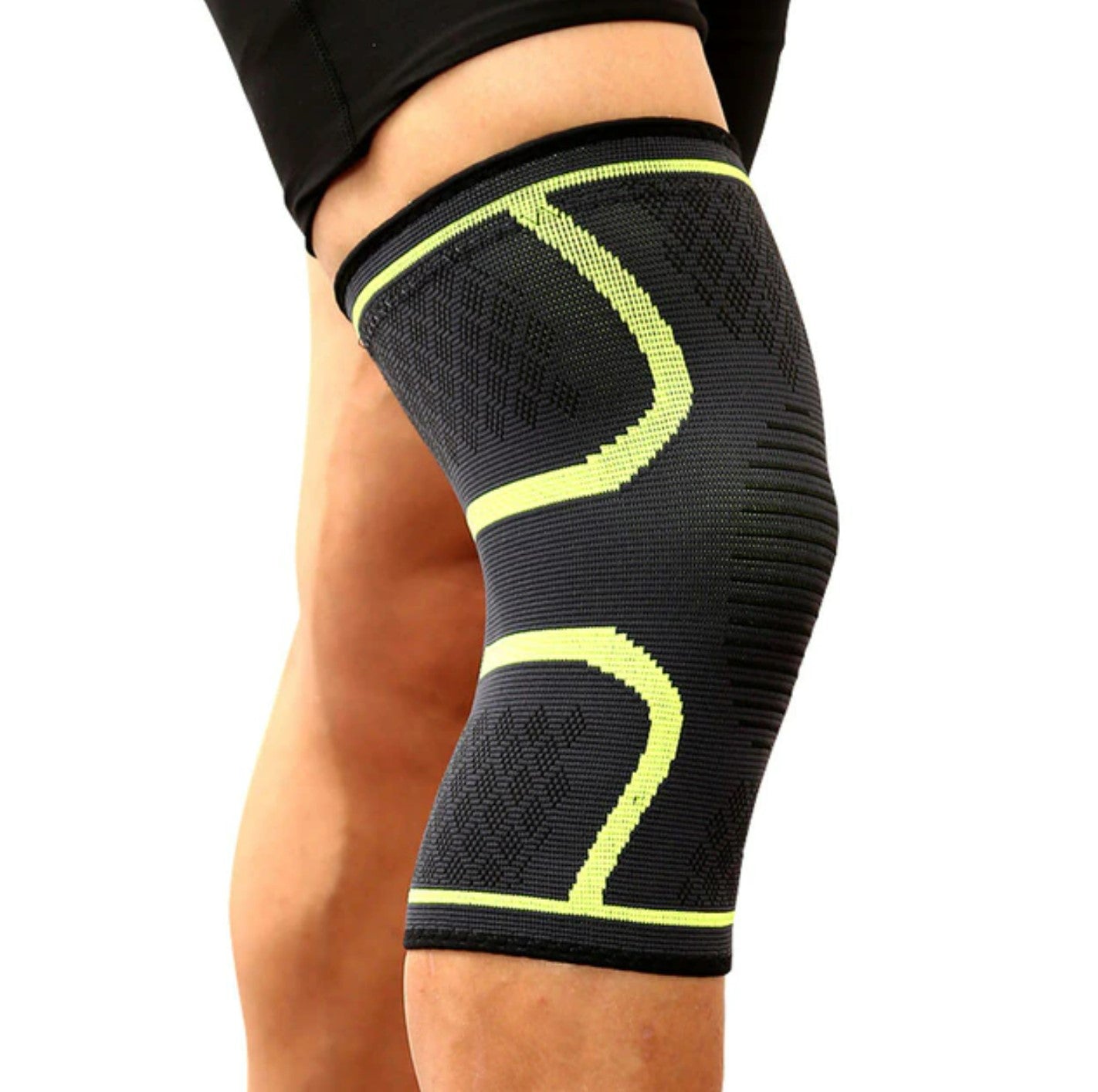 Green Compression Knee Sleeve Brace